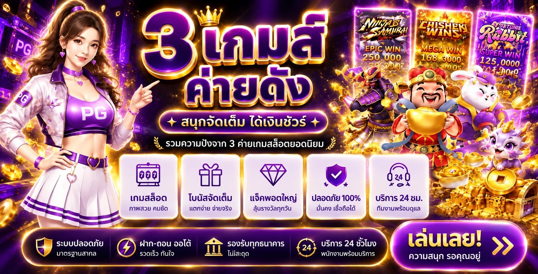สล็อตออนไลน์ SPICY99YOU พร้อมตัวละครเกม PG Soft